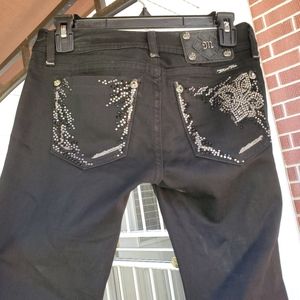 Black miss me jeans